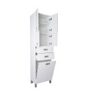Viva STYLE fürdőszobai ÁLLÓSZEKRÉNY 192 magas szennyestartós -50 x 35 x 192 cm