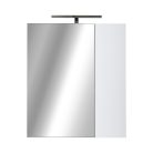 PIRAMIDA AKVA Tükrös fürdőszobai szekrény - 2 ajtós kivitel - LED világítással - 60 x 69 x 13 cm