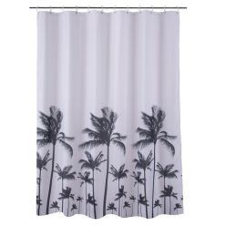   Zuhanyfüggöny - PALM TREE - Impregnált textil - 180 x 200 cm