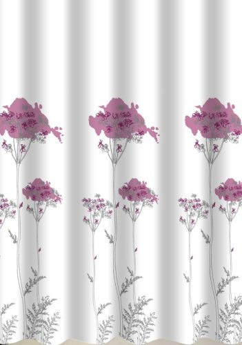 Zuhanyfüggöny - FLOWERS - Impregnált textil - 180 x 200 cm