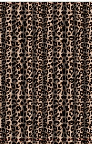 Zuhanyfüggöny - LEOPARD PRINT - Impregnált textil - 180 x 200 cm