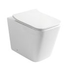 Eros QUADRO padlón álló WC - WC ülőkével komplett - perem nélküli öblítés - alsó / hátsó kifolyású