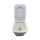 Eros QUADRO padlón álló WC - WC ülőkével komplett - perem nélküli öblítés - alsó / hátsó kifolyású