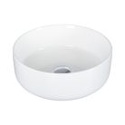 EROS SIMPLE 8 - PULTRA ültethető - Top Counter - porcelán mosdó - MATT FEHÉR - 36 x 36 x 13 cm