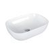 EROS SMILE 3 - PULTRA ültethető - Top Counter - porcelán mosdó - 46,5 x 32,5 x 13 cm
