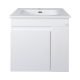 TMP VISION 60 fali függesztett fürdőszobai bútor - SKY E-8099-60 porcelán mosdóval - 61 x 46 cm