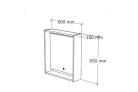 TMP NORD CRAFT tükrös szekrény LED világítással 60 x 65 cm