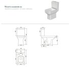 CeraStyle NOURA monoblokk WC - mély öblítésű