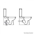CeraStyle BELLA monoblokk WC - WC tartály - öblítőszelep - mély öblítésű