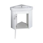 Viva STYLE Arda sarokszekrény CeraStyle Arda porcelán sarokmosdóval 46 x 46 cm - BALOS