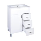 Viva STYLE Karina 65 lábon álló fürdőszobabútor 3 fiókos Sanovit ATRIA 9065 mosdóval 65 x 45,5 cm