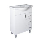 Viva STYLE Bianka 65 lábon álló fürdőszobabútor 3 fiókos Sanovit ALBATROS10065 mosdóval 64,5x46,5cm