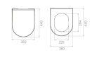 CeraStyle CITY / BELLA SLIM WC ülőke - duroplast -lecsapódásgátlós -könnyen levehető klikk rendszerű