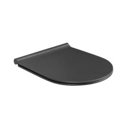   CeraStyle CITY SLIM WC ülőke - MATT FEKETE - duroplast - lecsapódásgátlós - könnyen levehető