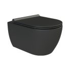 CeraStyle CITY SLIM WC ülőke - MATT FEKETE - duroplast - lecsapódásgátlós - könnyen levehető