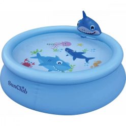  Shark 3D felfújható pancsolómedence spriccelővel 190 x 47 cm