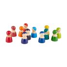 12 barát színes Montessori fafigura