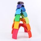 Szivárványépítő Montessori fajáték
