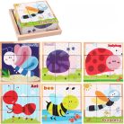 Fakocka puzzle, kirakós fajáték