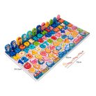 6 az 1-ben formabeillesztő és oktató Montessori fajáték