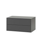 Boxie 2 fiókos fali szekrény 40x80x37 cm antracit