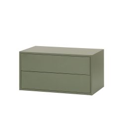 Boxie 2 fiókos fali szekrény 40x80x37 cm zöld