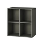 Boxie nyitott fali szekrény 80x80x37 cm antracit
