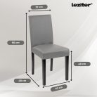 Megan 6+1 étkező garnitúra fehér-szürke