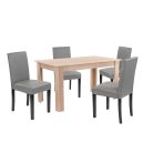 Leon 4+1 étkező garnitúra sonoma tölgy-szürke