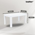 Leon 4+1 étkező garnitúra fehér-szürke