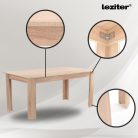 Lola 6+1 étkező garnitúra fehér-sonoma tölgy