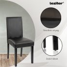 Leon 6+1 étkező garnitúra sonoma tölgy-fekete