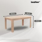 Leon 6+1 étkező garnitúra sonoma tölgy-fekete